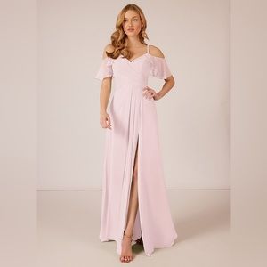 Azazie Dakota Dress in Blushing Pink